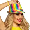 Pailletten-Hut Regenbogen-Damenhut bunt Produktbild-Vorschau 7