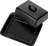 Vilde Butterdose Keramik 16x13x7cm Schwarz Klassisch Produktbild-Vorschau 6