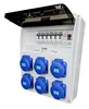 Stromverteiler 230V IP44 mit FI und 6x Schuko 16A Produktbild-Vorschau 1