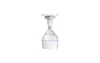A white security camera mounted on a white ceiling mount. Voir les images du produit