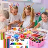 Riesiges Bastelset für Kinder im Bastelkoffer – Kreativset Produktbild-Vorschau 3