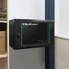 Qoltec RACK-Schrank 9HE 19" Wandmontage Schwarz Produktbild-Vorschau 4