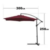 Jiubiaz Ampelschirm 300cm LED-Beleuchtung & Kurbel – Produktbild-Vorschau 2