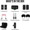 A diagram showing the contents of a product box, with each item labeled. Voir les images du produit