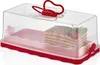 Herzberg HG-L575: Baton Cake Dome červená Náhľad obrázku produktu 1