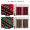 2er Set Scheibengardinen Weihnachten Tartan Bistrogardinen Produktbild-Vorschau 6
