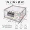 Laufstall Baby 120x120cm, Laufgitter Baby mit Matratze und Produktbild-Vorschau 5