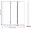 vidaXL Skládací sprchový kout, černý, 130 x 138 cm Náhled obrázku produktu 8