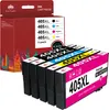 A box of Epson 405XL ink cartridges with the cartridges displayed in front of the box. Produktbild-Vorschau