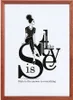 A graphic illustration of a woman sitting on large letters that spell out 'Style is the answer to everything'. Produktbild-Vorschau