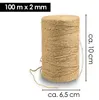 OfficeTree Bastelschnur - 100 m Rolle - Jute-Kordel Produktbild-Vorschau 2