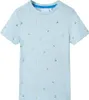 Kinder T-Shirt 116 Hellblau 100 % Baumwolle mit Tretroller Produktbild-Vorschau 1