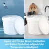 BenBow Eimer mit Deckel 5L x5 Weiß - lebensmittelecht, Produktbild-Vorschau 8