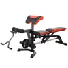 A multi-functional weight bench with leg extension and curl attachments. Produktbild-Vorschau