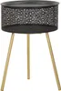 Mauro Ferretti Couchtisch Blacky, Ø 35x50 cm, Gold/Schwarz Produktbild-Vorschau 1