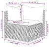 Set salotto da giardino con cuscini Poly Rattan Set di Anteprima dell’immagine prodotto 14