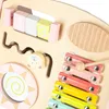 Trotteur en bois pour bébé avec abacus, rose Voir les images du produit 13