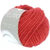 A ball of red yarn with a label. Produktbild-Vorschau
