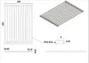 Technical drawing and isometric view of a kitchen sink rack. Produktbild-Vorschau