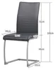 Albatros Freischwinger Stühle 4er Set MURANO, Grau - Produktbild-Vorschau 7