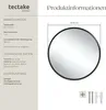 Kulaté nástěnné zrcadlo Fiona s hliníkovým rámem - 50 cm Náhled obrázku produktu 5