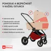 BabyLux® Kombinovaný Kočík 3v1 ROSSO, béžová, Skladací, Náhľad obrázku produktu 2
