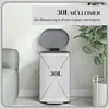 30-Liter-Metall-Treteimer mit Soft-Close-Deckel, Grau Produktbild-Vorschau 4