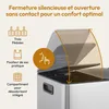 CASABEL Poubelle Tri Sélectif 3x20L, Acier Inox Chrome, Voir les images du produit 7