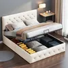 UnboxG Polsterbett 140x200 cm Beige mit Stauraum, Produktbild-Vorschau 5