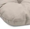 Beautissu Set di 4 cuscini per seduta Lisa Taupe, 40x40x8 Anteprima dell’immagine prodotto 3