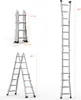 A collage of images showing a multi-purpose telescopic ladder in different configurations and sizes. Anteprima dell’immagine prodotto