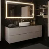 RODAN | Szafka pod Umywalkę - Beżowa i Czarna - 120 cm - Z Podgląd zdjęcia produktu 2