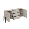 Moderne beige Küche Anrichte Wohnzimmer 3 Schubladen 2 Produktbild-Vorschau 4