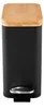 Pedalmülleimer Modern 5 Liter Schwarz Natur Produktbild-Vorschau 1