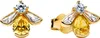 Timeless Ohrstecker Damen Honigbiene, IP Gold von PANDORA Produktbild-Vorschau 6
