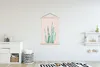 MuchoWow® Textilposter Kaktus - Sukkulente - Rosa 120x180 Produktbild-Vorschau 2