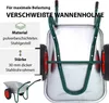 2-Rad-Schubkarre 100 Liter 160 kg Tragkraft verzinkter Produktbild-Vorschau 6