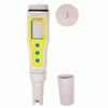 A digital pH and temperature meter with its cap and a small cup, presented against a white background. Voir les images du produit