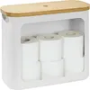 Relaxdays Toilettenpapier Aufbewahrung, 12 Rollen, HxBxT: Produktbild-Vorschau 1