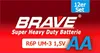 80x 12er-Pack Brave Batterien AA R6P UM-3 1,5V Großpackung Produktbild-Vorschau 2