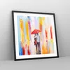 Gerahmtes Poster - Schwarzer Rahmen - Liebhaber Regenschirm Produktbild-Vorschau 8