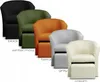 Sessel mit Hocker - Orange - 75x79x64 cm B/H/T - Produktbild-Vorschau 9