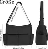 TIAASTAP Leinenstoff Vintage Canvas Messenger Bag, Große Produktbild-Vorschau 5