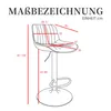 Barhocker Samt Barstühle-Set Höhenverstellbar 360° Produktbild-Vorschau 7
