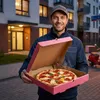 KAPAK Pizzakarton Rosa 32x32x4 cm für Gastronomie Produktbild-Vorschau 3