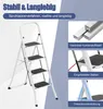 LARS360 Metall Leiter 4 Stufen Klappleiter Tritthocker Produktbild-Vorschau 5