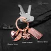 FABACH Schutzengel Schlüsselanhänger 3 Charms mit Gravur - Produktbild-Vorschau 4