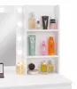 Aga Coiffeuse avec miroir et éclairage Blanc mat Voir les images du produit 7