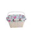 Panier rétro vélo style vintage blanc 46x34 H23/28 cm Voir les images du produit 4