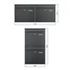 BASI - Briefkasten - SET - 2x BK 360M - Stahl matt Produktbild-Vorschau 7